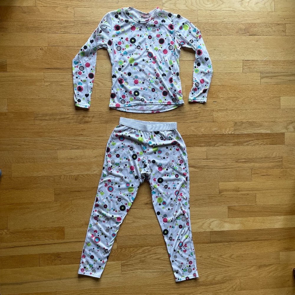 Hot Chillys Pepper Skins base layer set, kids size M